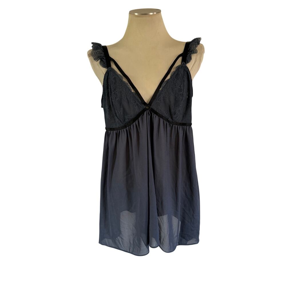 Torrid Blue Lace Strappy Night Gown Plus Size 3X Dark Fairy Whimsygoth